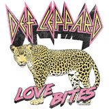 Def Leppard Hysteria 1987 Love Bites Leopard Graphic Vintage Concert Tee Unisex Retro Streetwear Pick Men Women