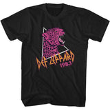 Def Leppard Pyromania 1983 Pink Leopard Graphic Vintage Rock T-Shirt Unisex Official Merch For Men Women