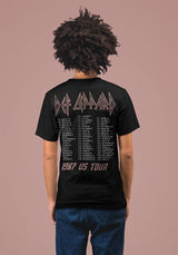 Def Leppard Hysteria 1987 Front Back 2-Sided Graphic Tour Concert Tee Unisex Standout Look Men Women