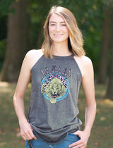 Def Leppard Pastel Leopard Graphic Woman Tank Top - Official Band Tee