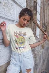 Def Leppard Pyromania Leopard Graphic T-Shirt - Official 1983 Band Tee