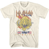 Def Leppard Pyromania Leopard Graphic T-Shirt - Official 1983 Band Tee