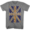 Def Leppard Leopard Union Jack Flag Graphic T-Shirt - Band Tee