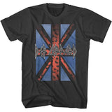 Def Leppard Leopard Union Jack Flag Graphic T-Shirt - Band Tee