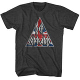 Def Leppard Union Jack Logo Graphic T-Shirt - Official Band Tee