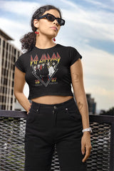 Def Leppard Hysteria 1987 Live In Concert Graphic Vintage Tour Ladies Tee Style