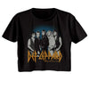 Def Leppard Blue Fade Logo Graphic Ladies T-Shirt - Official Band Tee
