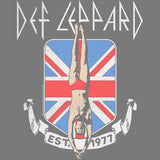 Def Leppard High 'n' Dry Diver Union Jack Graphic T-Shirt - Band Tee