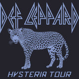 Def Leppard Hysteria 1987 Tour 2-Sided Front Back Graphic Concert Tee Unisex Standard Fit Men Women