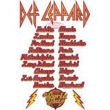 Def Leppard Hysteria 1987-88 World Tour Graphic T-Shirt - Official Two-Sided Band Tee