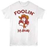 Def Leppard Foolin' Cowgirl Graphic T-Shirt - Official 1983 Band Tee