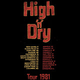 Def Leppard High 'n' Dry 1981 Graphic T-Shirt - Official Two-Sided Band Tee
