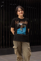Def Leppard High 'n' Dry 1981 Graphic T-Shirt - Official Two-Sided Band Tee