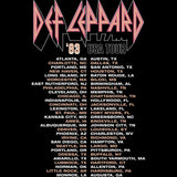 Def Leppard 1983 USA Tour Graphic T-Shirt - Official Two-Sided Band Tee