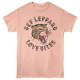 Def Leppard Love Bites Hysteria Graphic T-Shirt - Official 1987 Rock Band Tee