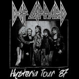 Def Leppard Hysteria Tour Graphic T-Shirt - Official 1987 Concert Band Tee
