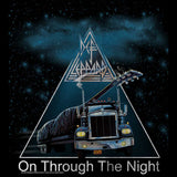 Def Leppard ON THROUGH THE NIGHT Adult Black T-Shirt – Classic Rock Album Tee, Official Band Merch