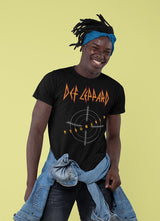 Def Leppard PYROMANIA Adult Black T-Shirt – Classic Rock Album Graphic Tee, Official Band Merchandise
