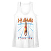 Def Leppard HES SWIMMING White Adult Slim Fit Girl Tank Top – Licensed Rock Music Graphic Tee for Fans