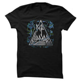 Def Leppard Hysteria Logo Graphic T-Shirt - Official 1987 Band Tee