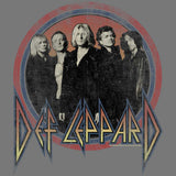 Def Leppard Circles Adult T-Shirt, Classic 80s Hard Rock Band Graphic Tee, Retro Concert Music Fan Apparel
