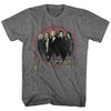 Def Leppard Circles Adult T-Shirt, Classic 80s Hard Rock Band Graphic Tee, Retro Concert Music Fan Apparel