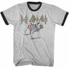 Def Leppard British Bulldog Graphic T-Shirt - Official Classic Rock Band Tee - Vintage