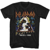 Def Leppard Tour88 Adult T-Shirt, Vintage 1988 Hard Rock Band Graphic Tee, Classic 80s Concert Music Fan Apparel