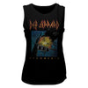 Def Leppard Faded Pyromania Graphic Girl Tank Top - Official 1983 Band Tee