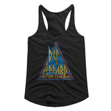 Def Leppard Triangle Logo Graphic Girl Tank Top - Official Hard Rock Band Tee
