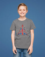 Def Leppard Pour Some Triangle Youth Graphic T-Shirt - Vintage Hard Rock Band Merch - Kids Concert Fan Gift