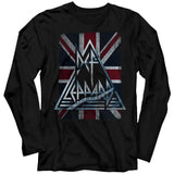 Def Leppard Jacked Up Adult Long Sleeve T-Shirt, Classic 80s Hard Rock Band Graphic Tee, Retro Music Fan Apparel
