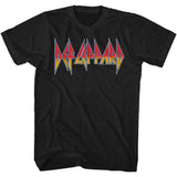 Def Leppard Logo Adult T-Shirt, Classic 80s Hard Rock Band Graphic Tee, Retro Concert Music Fan Apparel