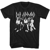 Def Leppard Deflep Adult T-Shirt, Classic 80s Hard Rock Band Graphic Tee, Retro Concert Music Fan Apparel
