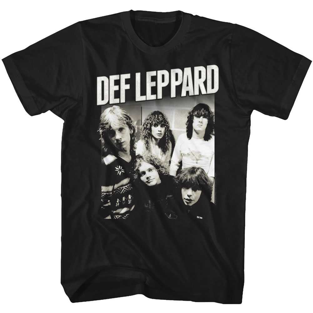 Def Leppard Defleppard Adult T-Shirt, Classic 80s Hard Rock Band Graphic Tee, Retro Concert Music Fan Apparel