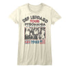 Def Leppard PYRO TOUR Vintage White Adult T-Shirt – Official Classic Rock Concert Band Tee