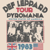 Def Leppard Pyromania 1983 Tour Pyro Graphic Vintage Concert Tee Unisex Youth Cool Rock Gear Men Women