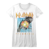 Def Leppard Faded Pyromania Adult T-Shirt, Classic 80s Hard Rock Album Graphic Tee, Retro Rock Music Fan Apparel