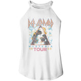 Def Leppard Hysteria 1988 Tour Graphic Girl Tank Top - Official Rock Band Tee