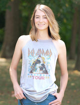 Def Leppard Hysteria 1988 Tour Graphic Girl Tank Top - Official Rock Band Tee