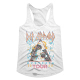 Def Leppard Hysteria 1988 Tour Graphic Girl Tank Top - Official Rock Band Tee