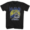 Def Leppard US Invasion Adult T-Shirt, Classic 80s Hard Rock Band Graphic Tee, Retro Concert Music Fan Apparel
