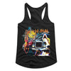 Def Leppard Jumble Graphic Tank Top - Classic Rock Band Sleeveless Girl Tank Top