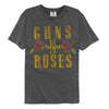 Guns N' Roses Classic Logo and Roses Graphic T-Shirt - Official Band Tee