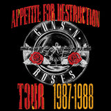 Guns N' Roses Appetite for Destruction Tour Graphic T-Shirt - Official Two-Sided Band Tee