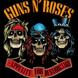 Guns N' Roses Appetite for Destruction Tour Graphic T-Shirt - Official Two-Sided Band Tee