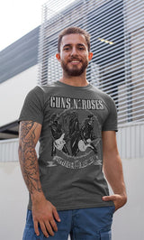 Guns N' Roses Appetite for Destruction Graphic T-Shirt - Two-Sided Tracklist Band Tee
