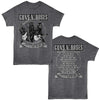 Guns N' Roses Appetite for Destruction Graphic T-Shirt - Two-Sided Tracklist Band Tee