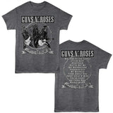 Guns N' Roses Appetite for Destruction Graphic T-Shirt - Two-Sided Tracklist Band Tee