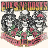 Guns N' Roses Appetite for Destruction Graphic T-Shirt - Official Skulls Band Tee
